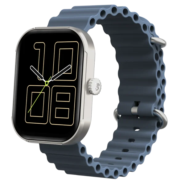 3Plus MEGA Smart Watch with 2.02" AMOLED Display/Answer and Make Calls/Sleep Monitoring/Heart Rate/100+ Workout Modes/Quick Response/iPhone and Android