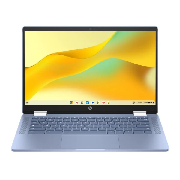 HP Chromebook 14-Inch Touchscreen x360 FHD Laptop, Intel N100 Processor, 4GB RAM, 64GB eMMC, Sky Blue
