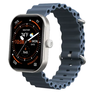 3Plus MEGA Smart Watch with 2.02" AMOLED Display/Answer and Make Calls/Sleep Monitoring/Heart Rate/100+ Workout Modes/Quick Response/iPhone and Android
