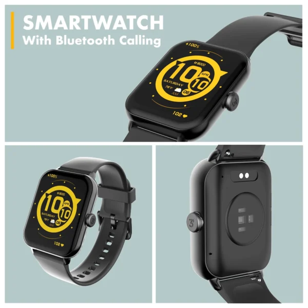 3Plus Vibe Lite BT Smart Watch (Bluetooth Calls) Black - Unisex