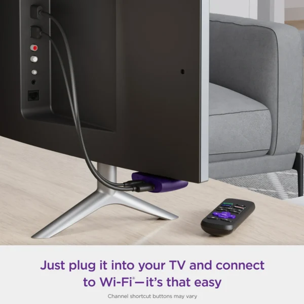 Roku LE HD Streaming Media Player with High Speed ​​HDMI Cable and Simple Remote Control