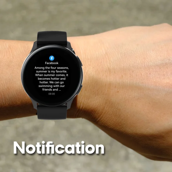 3Plus Callie Smart Watch with 1.43" Round Amoled Screen/Answer and Make Calls/Sleep Monitoring/Heart Rate/IP68 Waterproof/100 Workout Modes/Quick Response/iPhone and Android