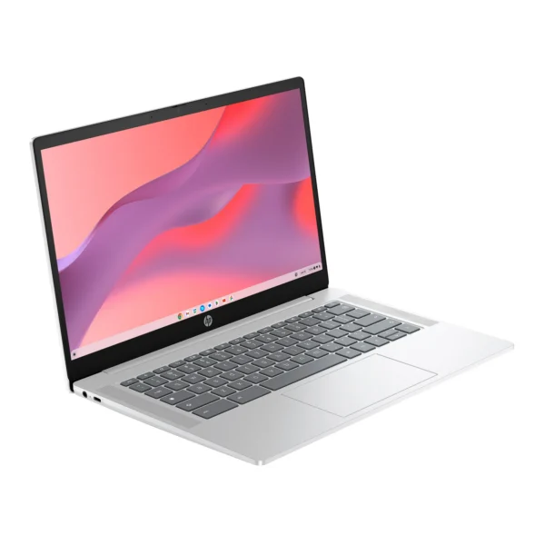 HP 14-inch HD Chromebook Laptop Intel N200 Processor 4GB RAM 128GB UFS Glacier Silver