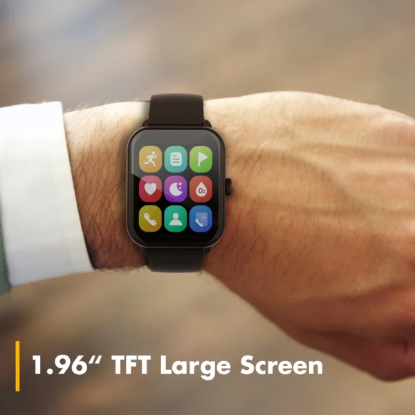 3Plus Vibe Lite BT Smart Watch (Bluetooth Calls) Black - Unisex