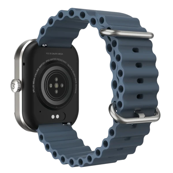 3Plus MEGA Smart Watch with 2.02" AMOLED Display/Answer and Make Calls/Sleep Monitoring/Heart Rate/100+ Workout Modes/Quick Response/iPhone and Android
