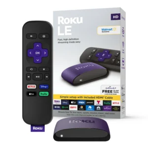 Roku LE HD Streaming Media Player with High Speed ​​HDMI Cable and Simple Remote Control