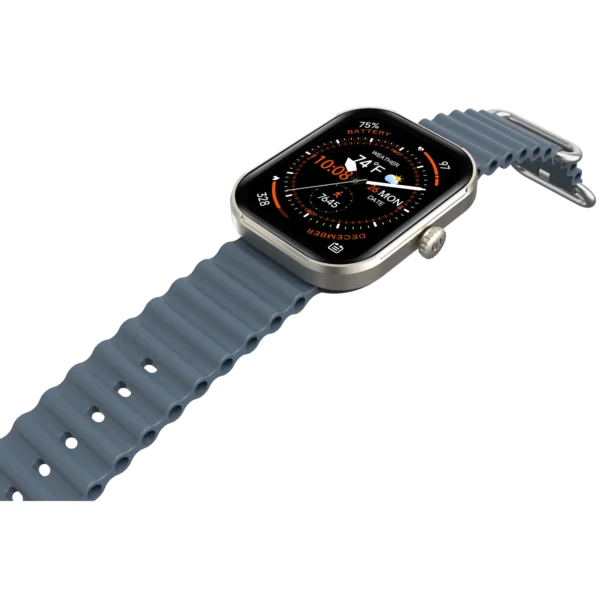 3Plus MEGA Smart Watch with 2.02" AMOLED Display/Answer and Make Calls/Sleep Monitoring/Heart Rate/100+ Workout Modes/Quick Response/iPhone and Android