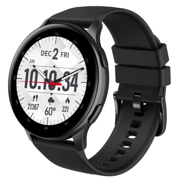 3Plus Callie Smart Watch with 1.43" Round Amoled Screen/Answer and Make Calls/Sleep Monitoring/Heart Rate/IP68 Waterproof/100 Workout Modes/Quick Response/iPhone and Android