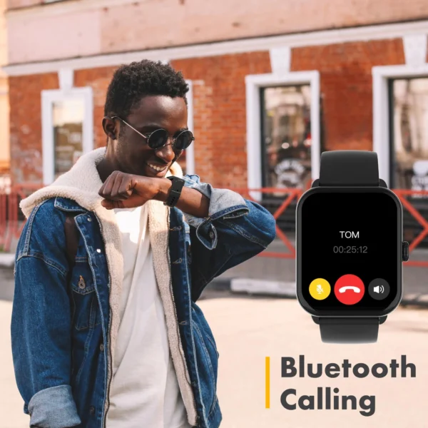 3Plus Vibe Lite BT Smart Watch (Bluetooth Calls) Black - Unisex
