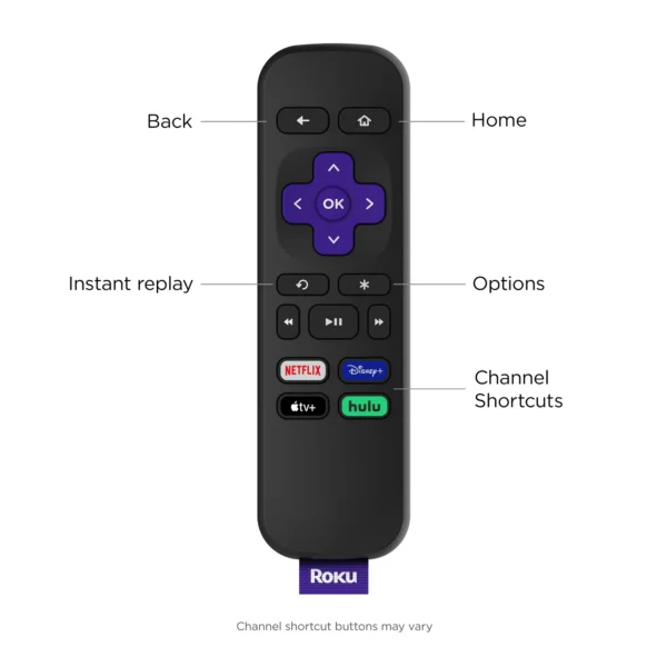 Roku LE HD Streaming Media Player with High Speed ​​HDMI Cable and Simple Remote Control