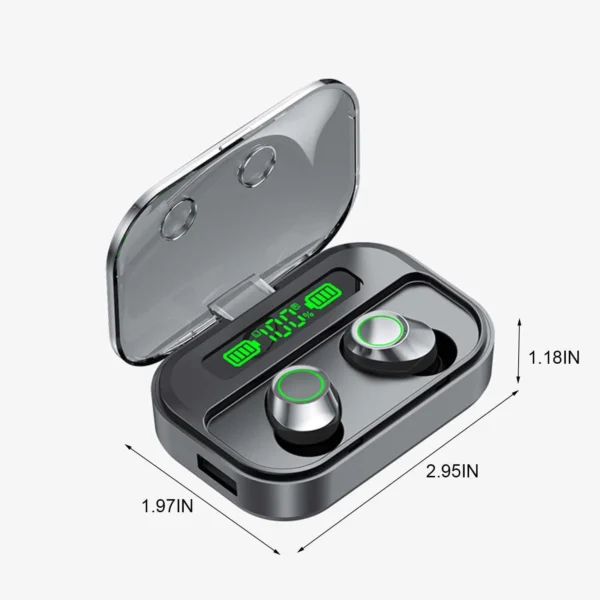 Ruchs Earbuds with Charging Case LED Display Noise Cancelling Headphones in Ear Earphones for Sports, Running, Workout Today Prime Wareh