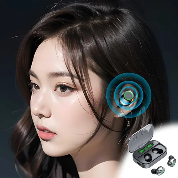 Ruchs Earbuds with Charging Case LED Display Noise Cancelling Headphones in Ear Earphones for Sports, Running, Workout Today Prime Wareh